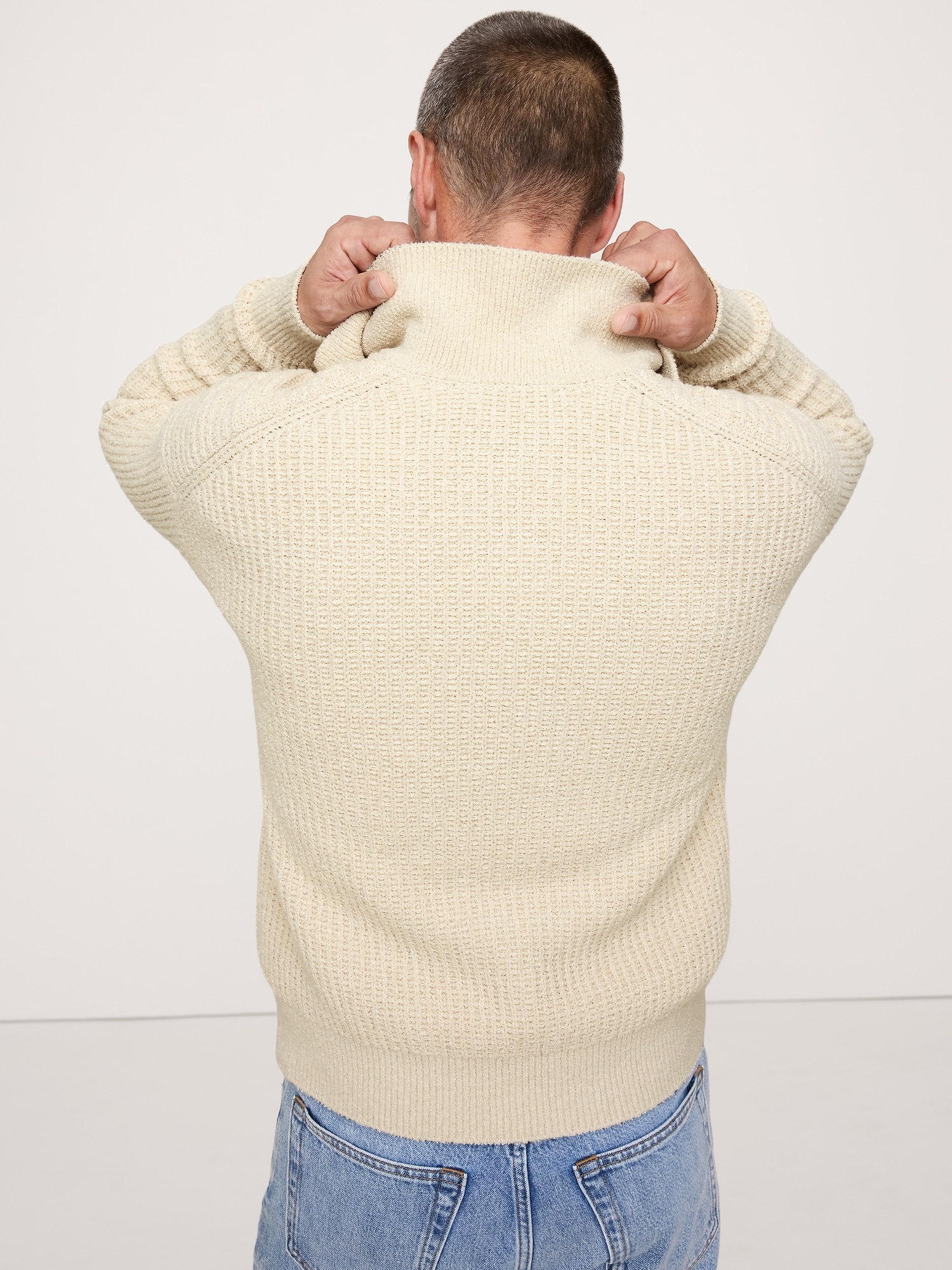 Image number 2 showing, Chunky Cotton-Blend Sweater Polo