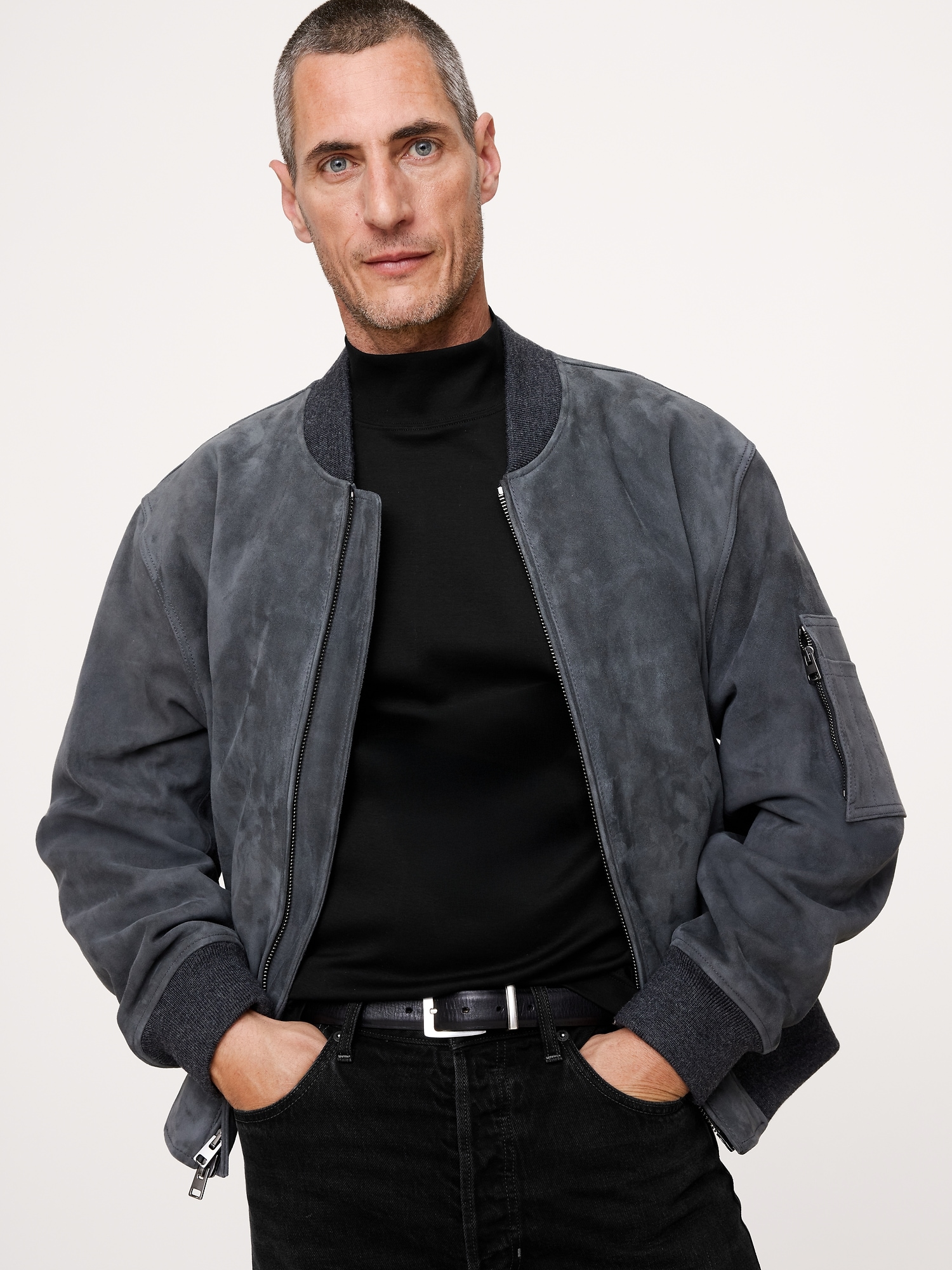Image number 3 showing, Cotton Ribbed Turtleneck T-Shirt