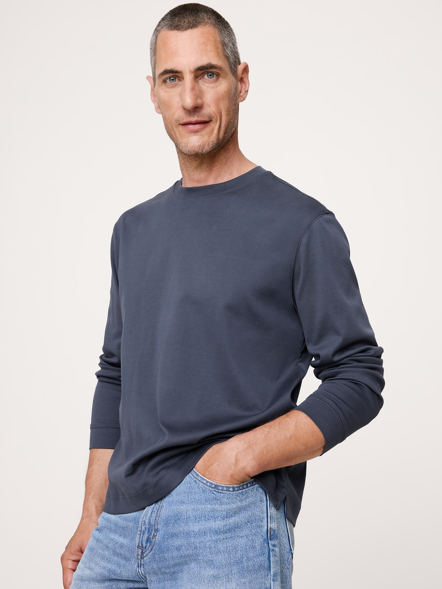 Image number 1 showing, Cotton Crew-Neck T-Shirt