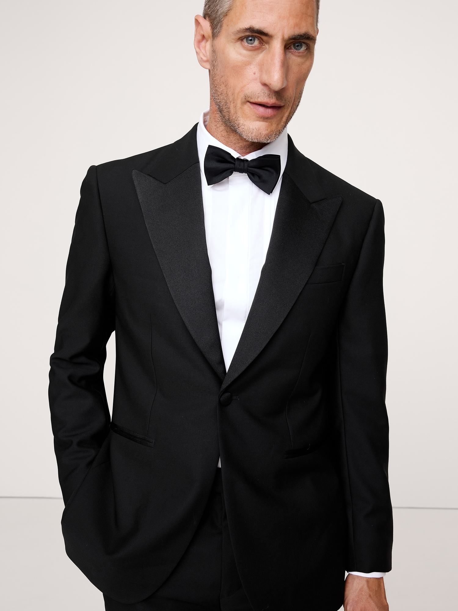 Image number 3 showing, Slim Italian Barathea Tuxedo Jacket