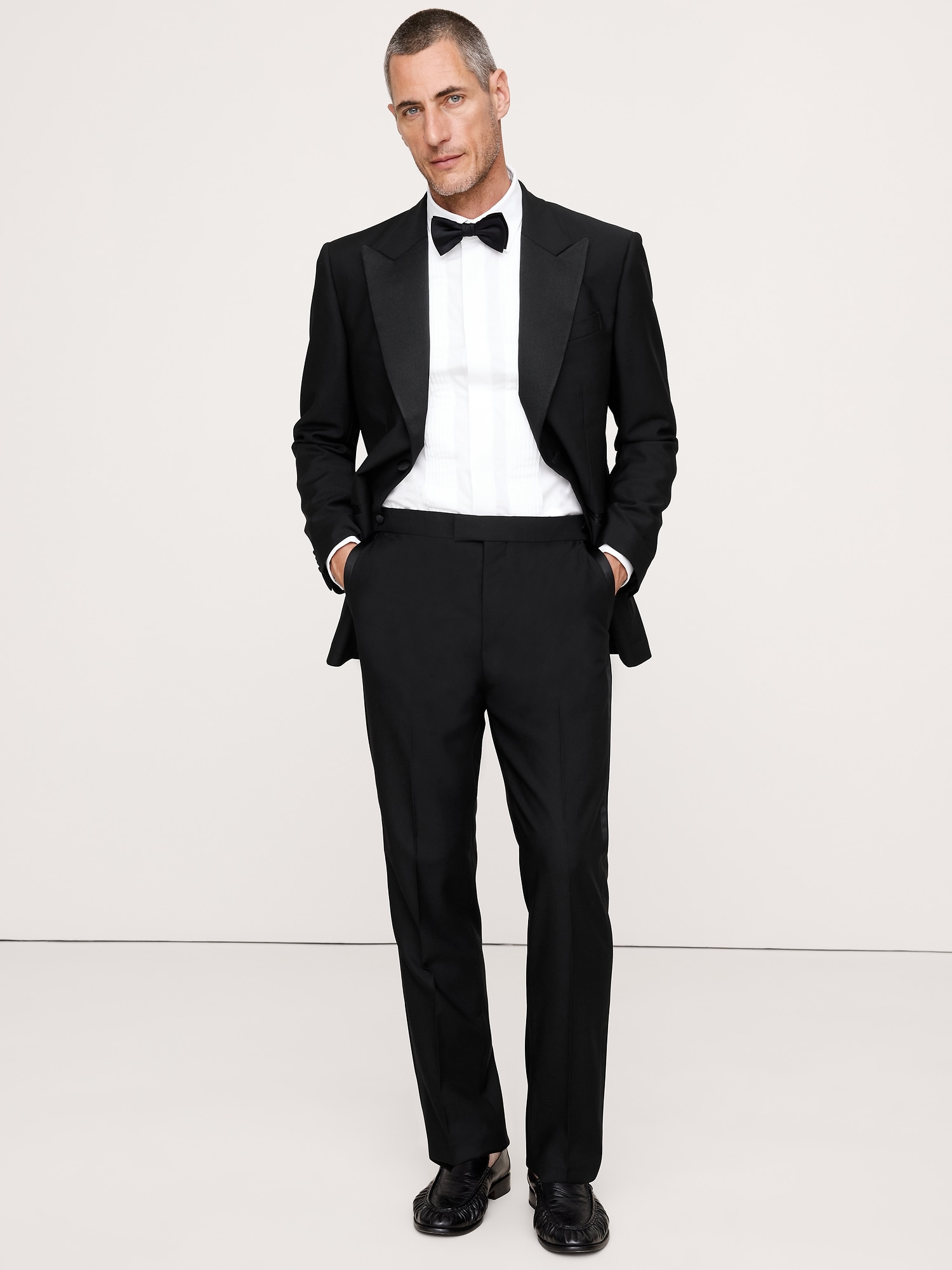 Image number 6 showing, Slim Italian Barathea Tuxedo Pant
