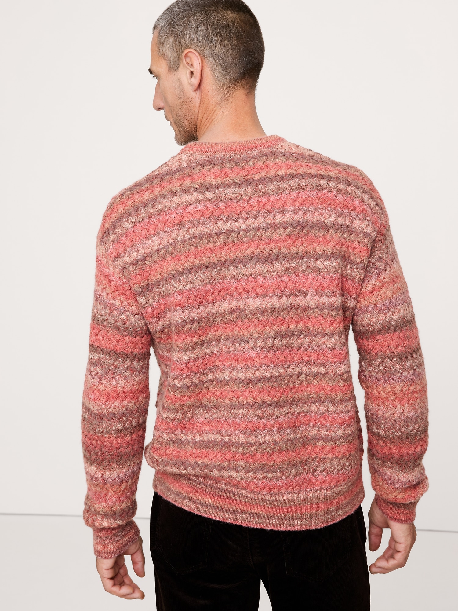 Image number 2 showing, Space-Dye Crew-Neck Sweater