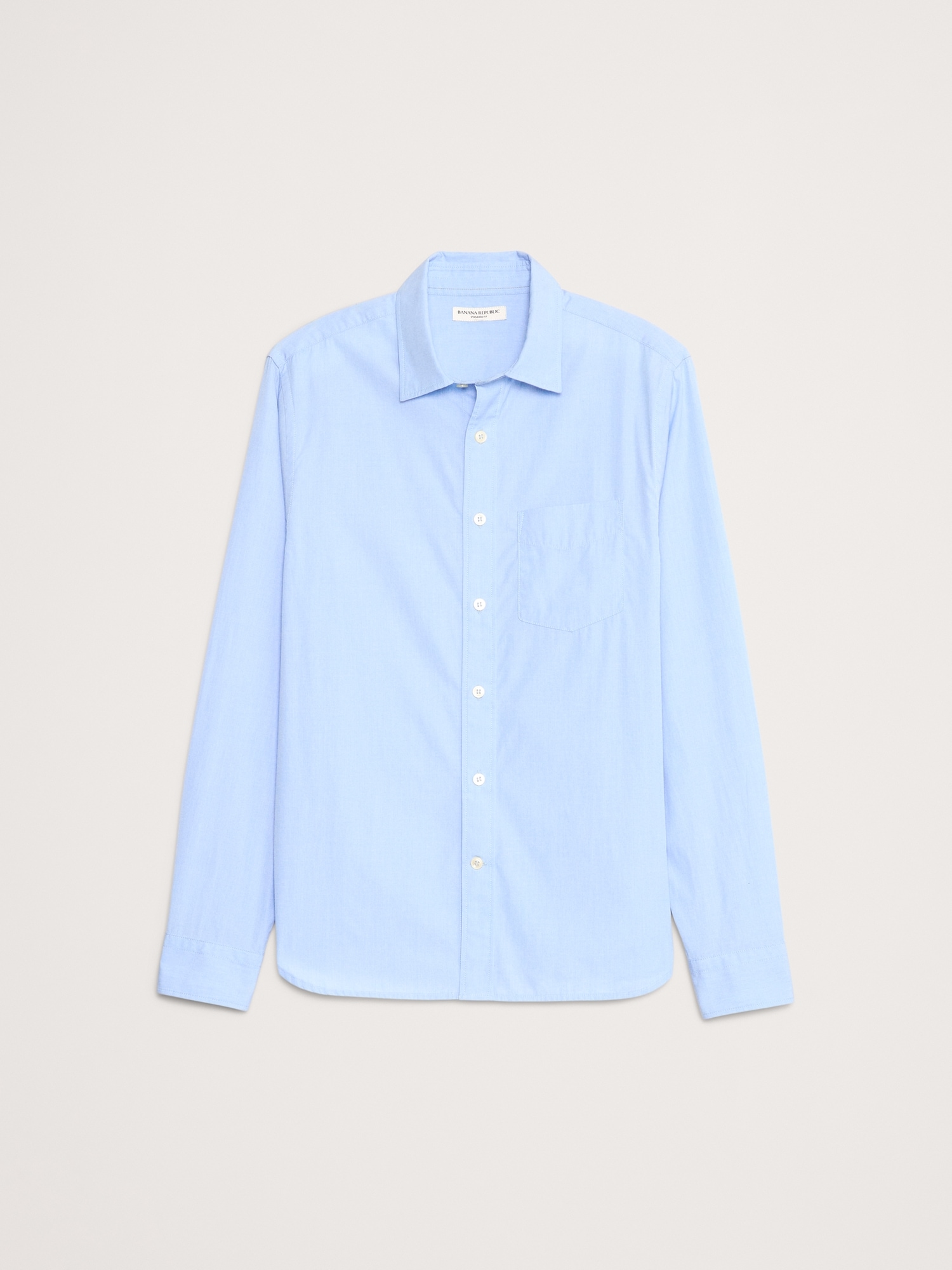 Image number 4 showing, Standard-Fit Washed Cotton Poplin Shirt