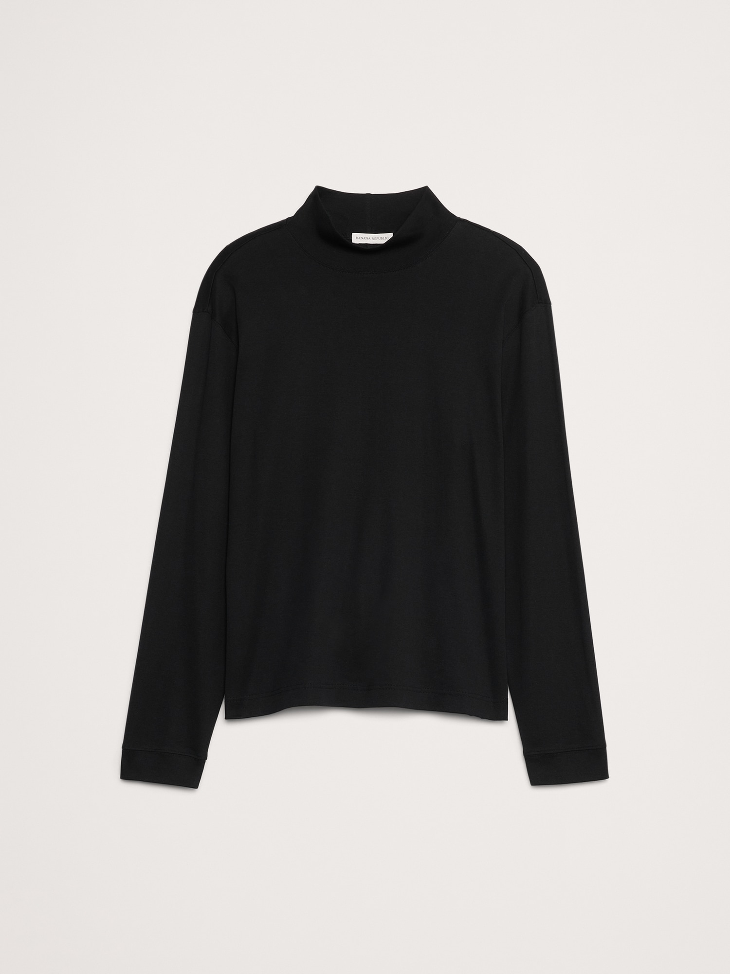Image number 4 showing, Cotton Ribbed Turtleneck T-Shirt