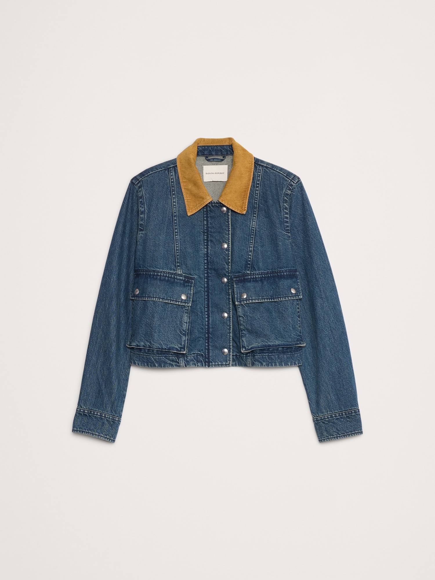 Image number 5 showing, Denim Trapeze Jacket