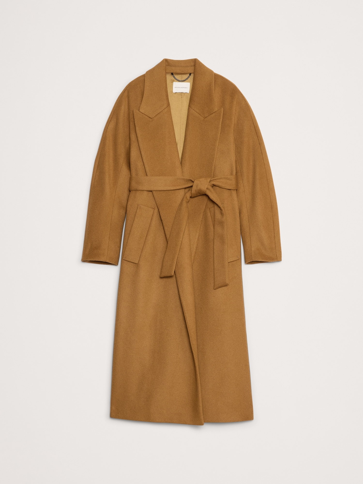 Italian Wool-Cashmere Wrap Coat