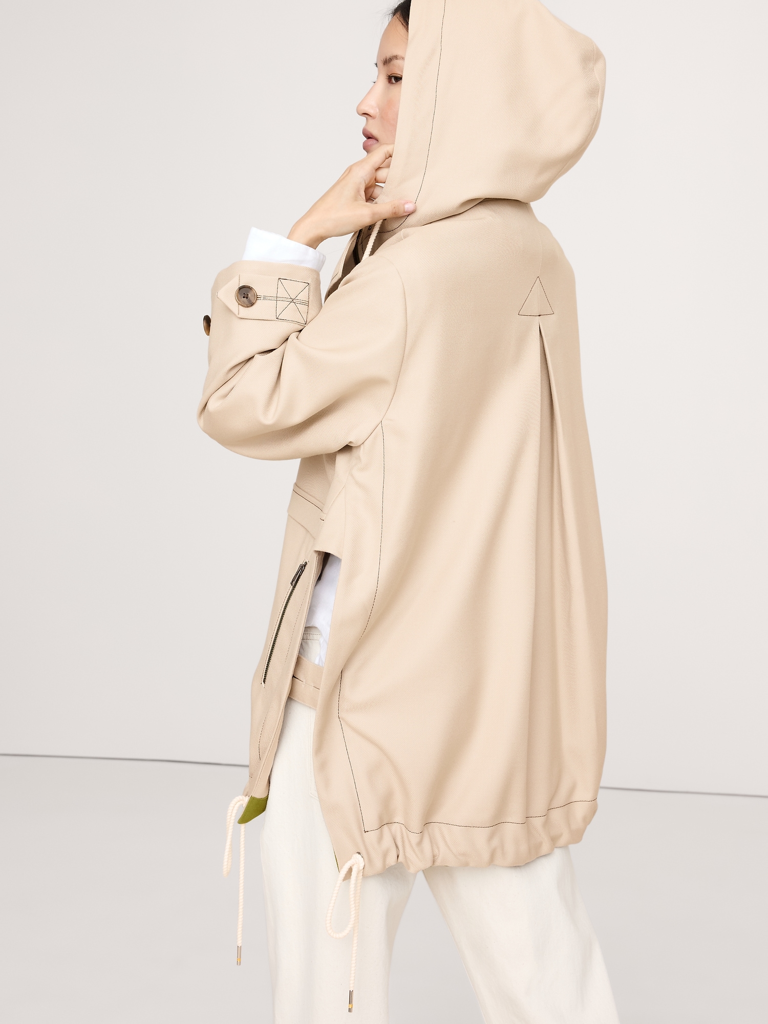 Image number 3 showing, Oversized Italian Wool Utility Popover