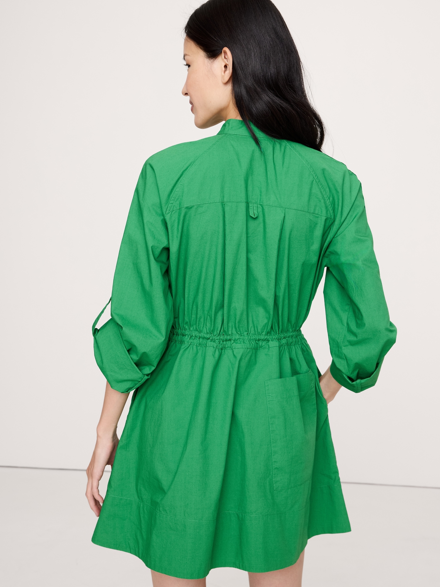 Image number 2 showing, COTTON TWILL UTILITY MINI DRESS