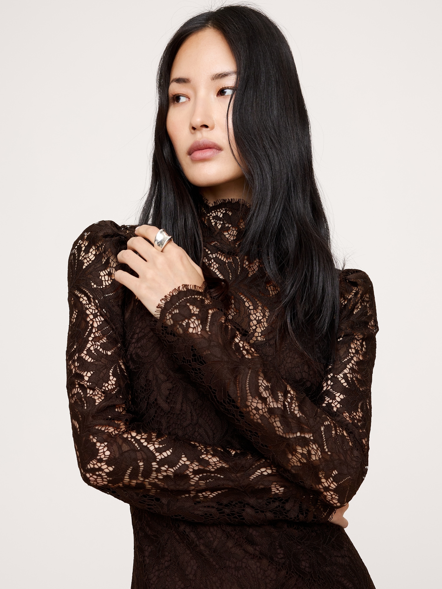 Image number 4 showing, Stretch-Lace Mini Dress