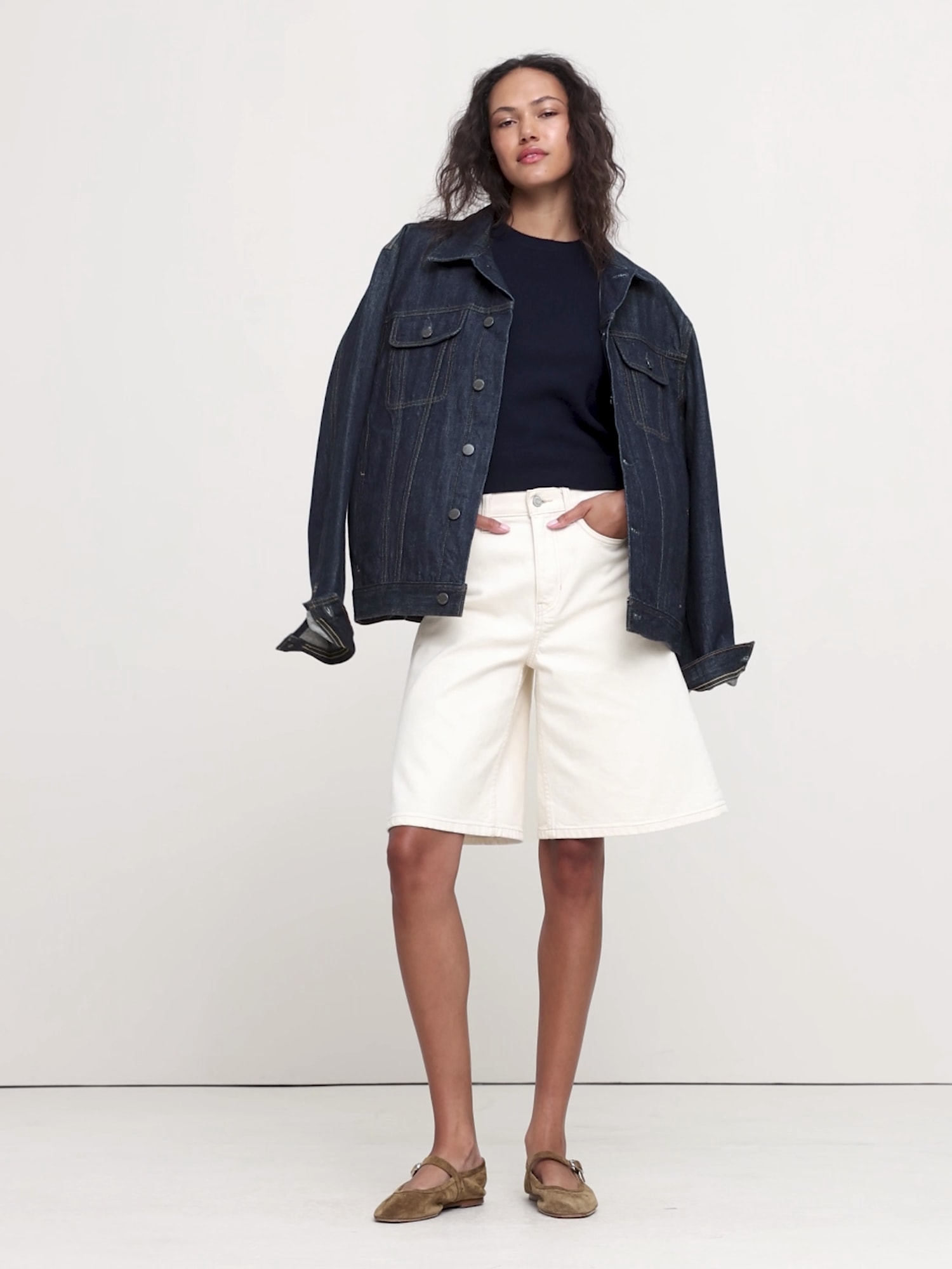 Image number 2 showing, Lightweight Cashmere Short-Sleeve Sweater