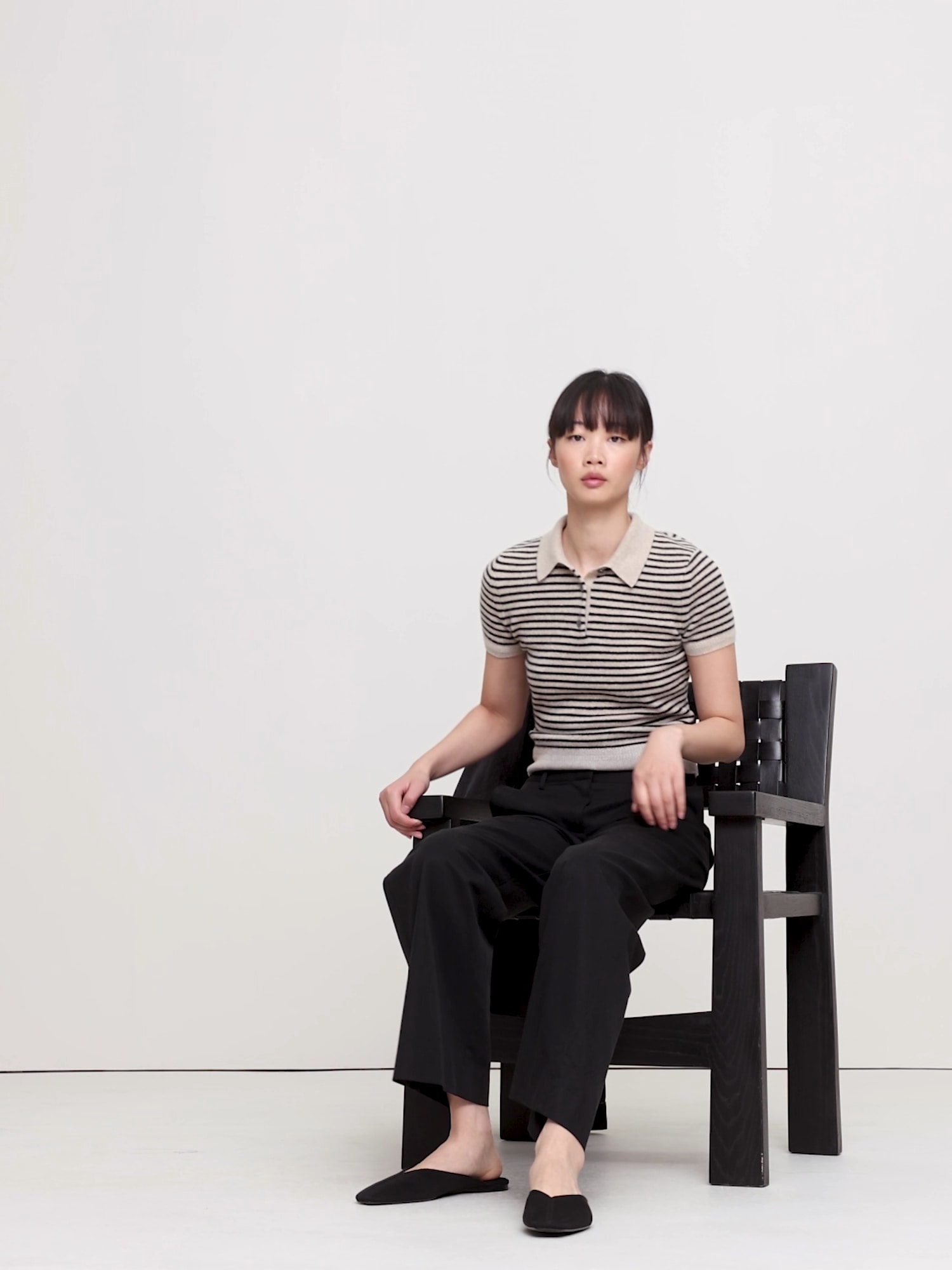 Image number 2 showing, Lightweight Cashmere Short-Sleeve Sweater Polo
