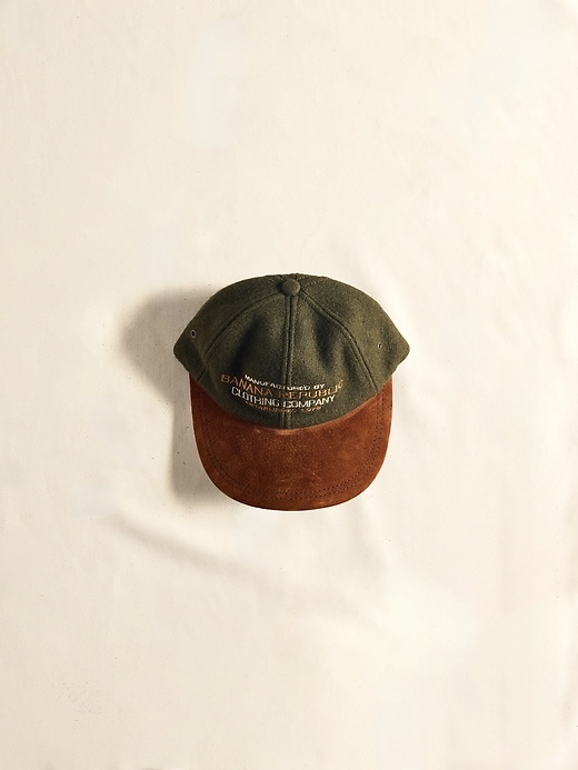 Vintage Green Logo Baseball Hat with Suede Brim | Banana Republic