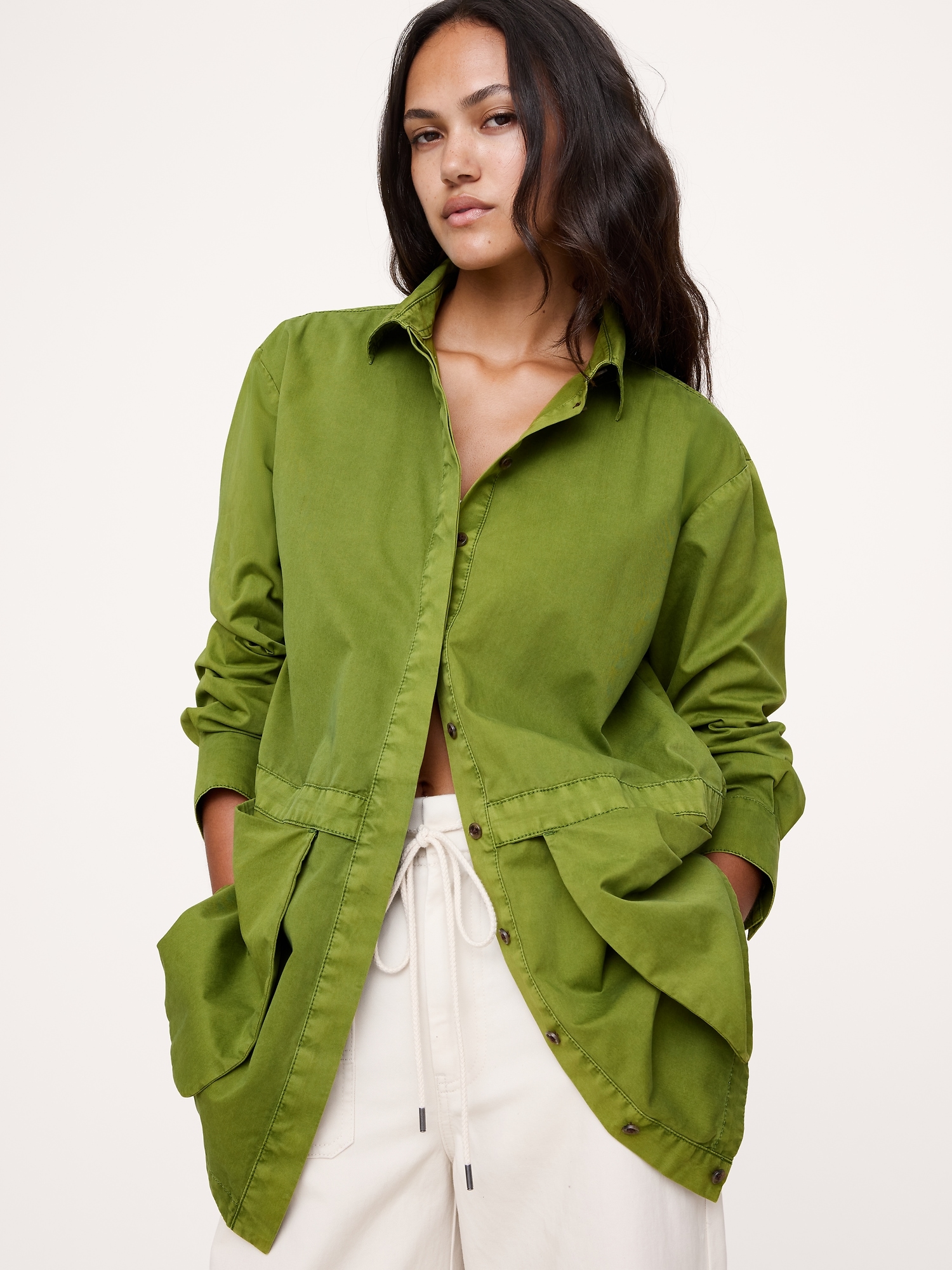 COTTON TWILL UTILITY TUNIC