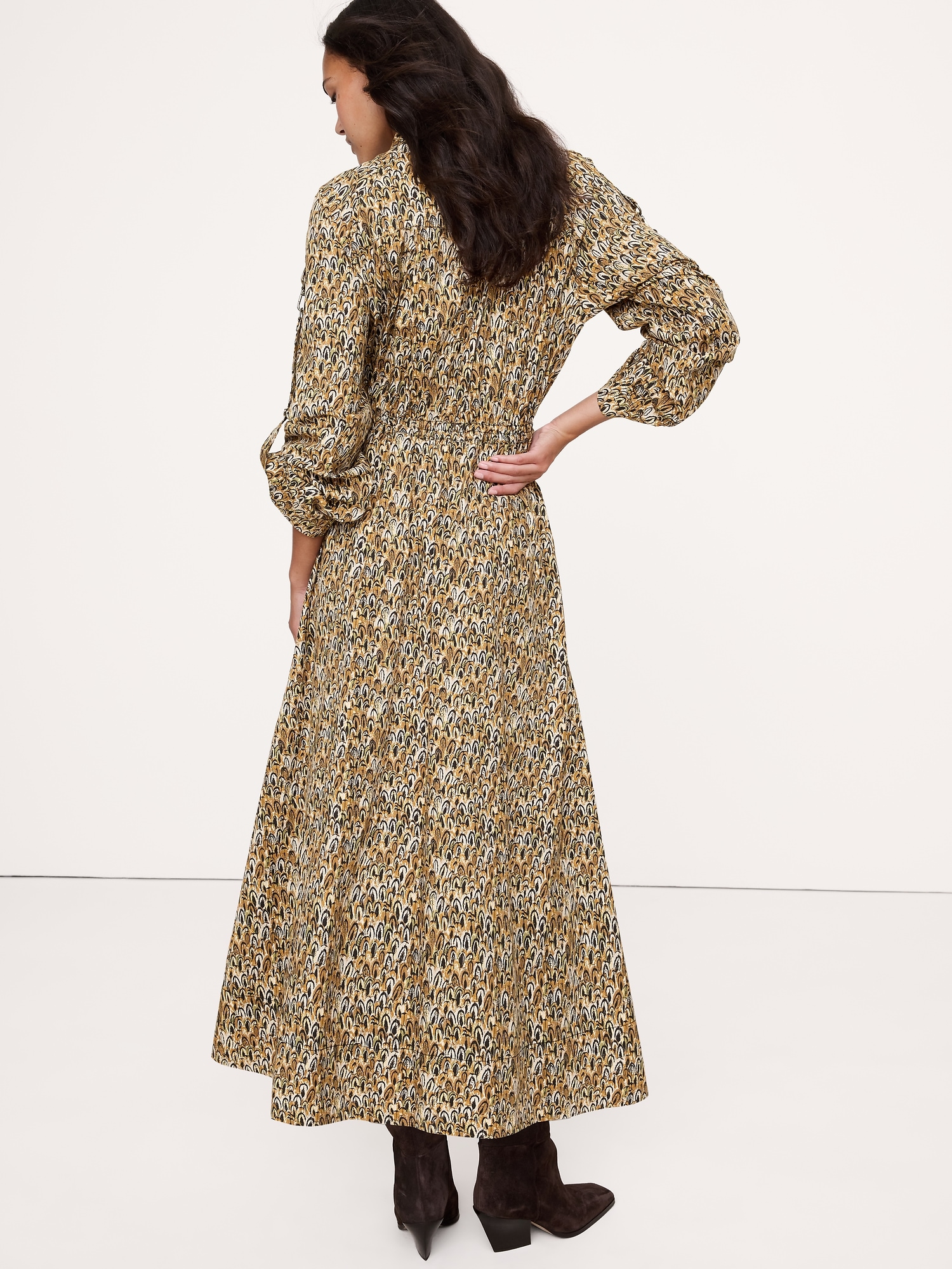Image number 3 showing, Cotton Utility Zip Long Midi Dress
