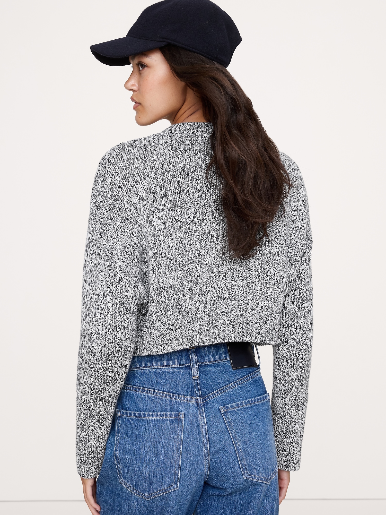 Image number 3 showing, Cotton Cropped Cardigan