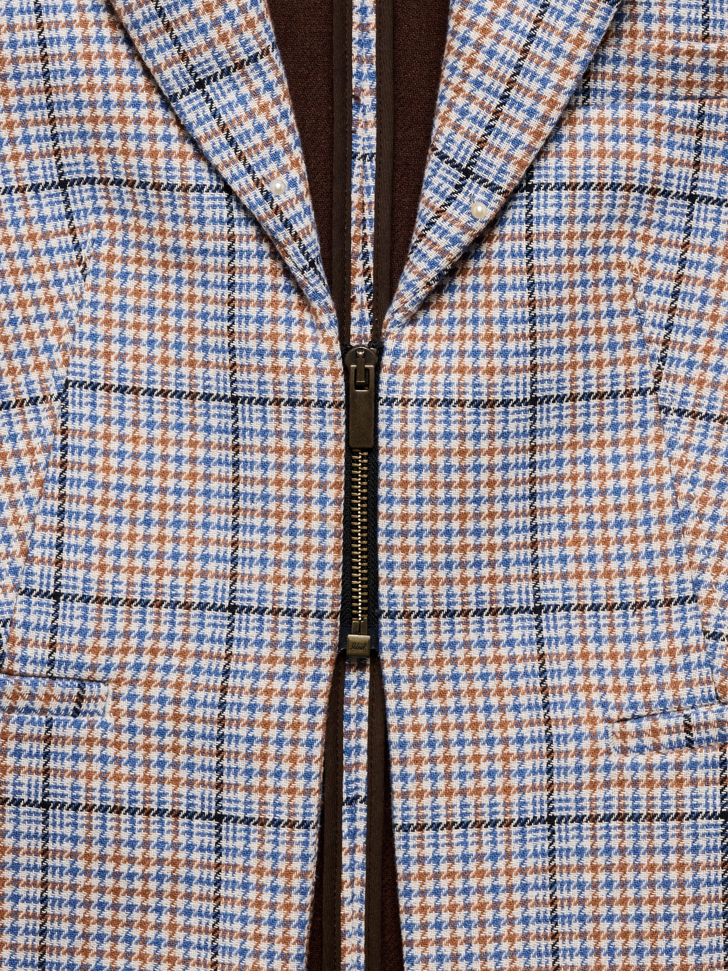 Image number 7 showing, Italian Plaid Zip Blazer