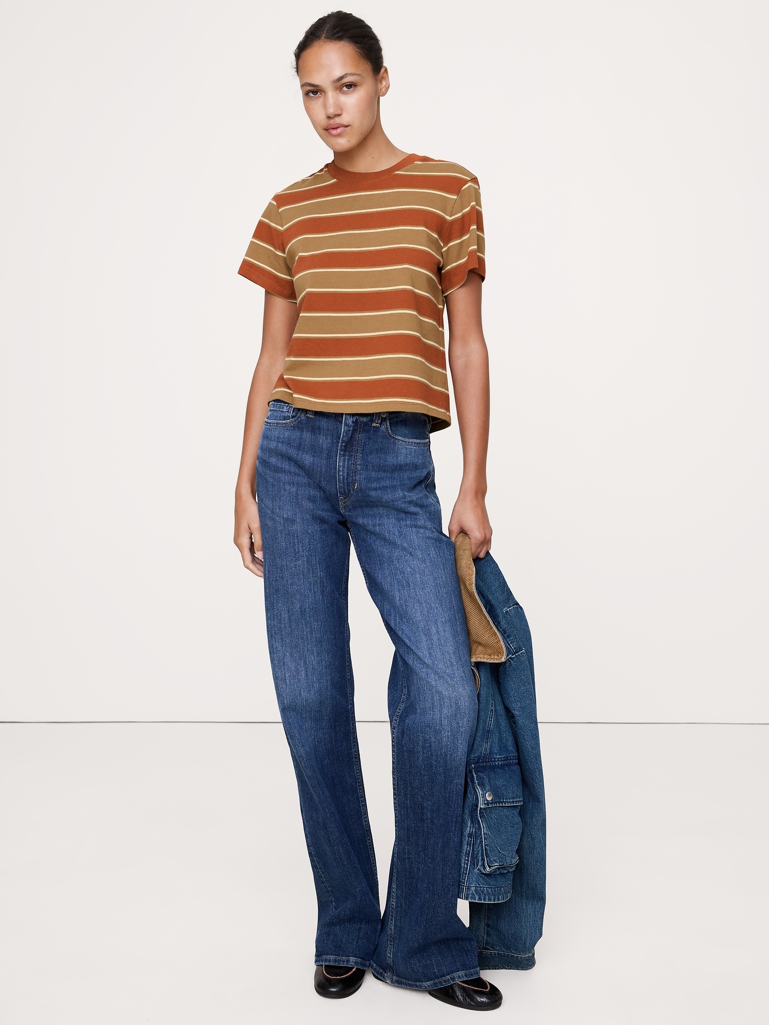 Image number 1 showing, VINTAGE COTTON CREW-NECK T-SHIRT