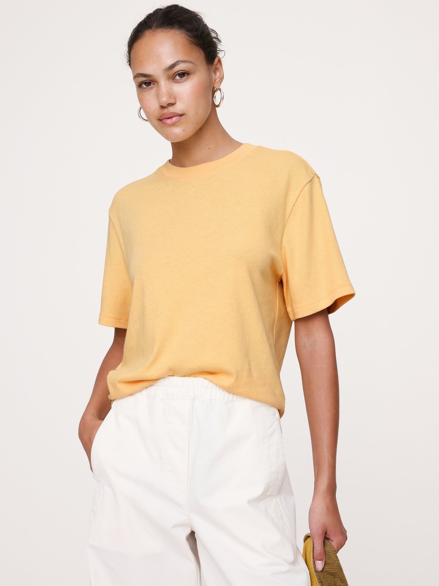 Image number 1 showing, Relaxed Jersey Cotton Crew-Neck T-Shirt