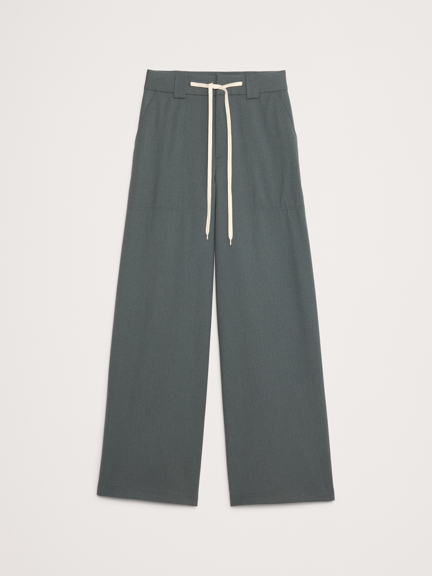 Image number 8 showing, High-Rise Wide-Leg Italian Wool Pant