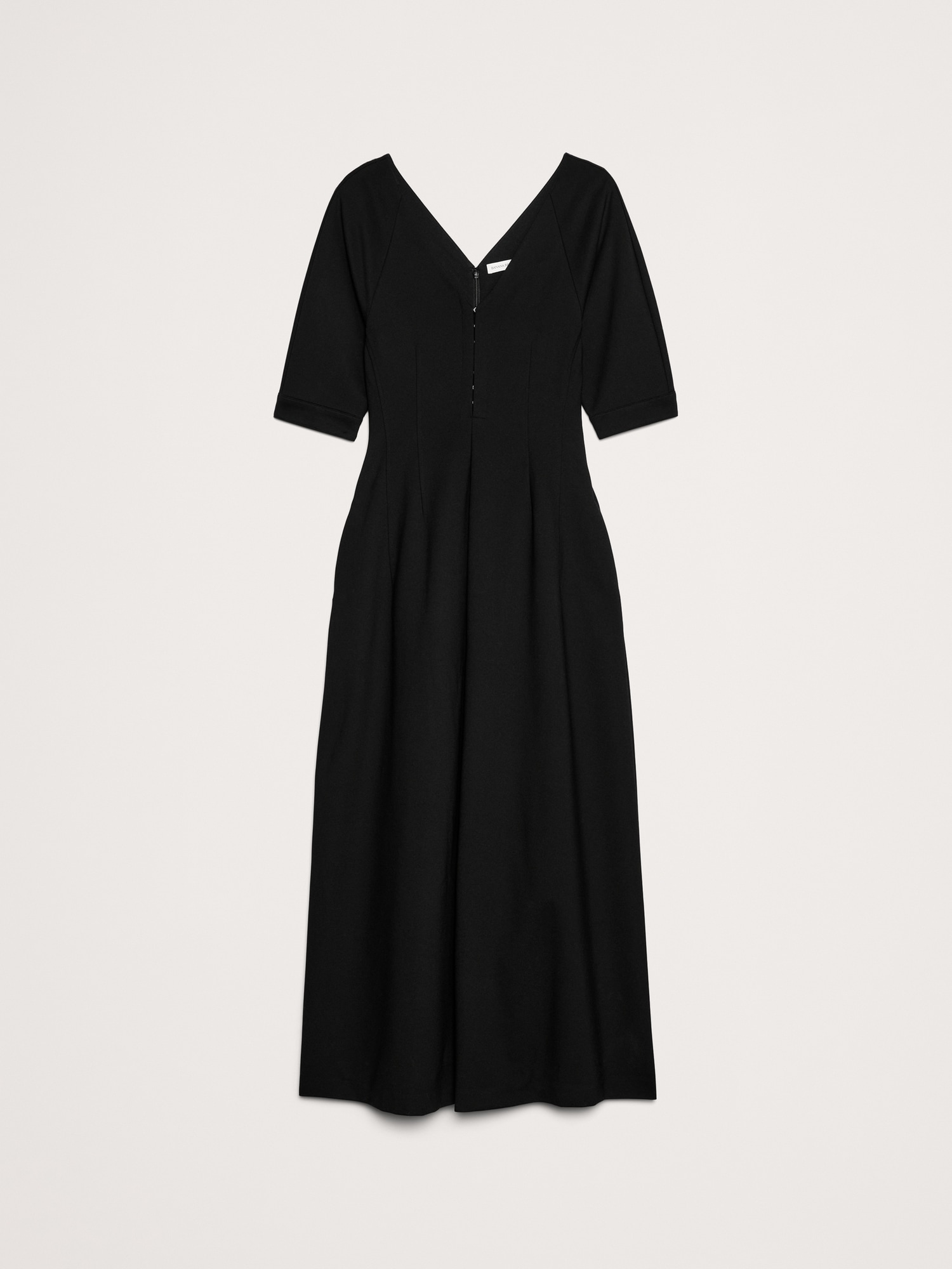 Image number 8 showing, Ponte Puff-Sleeve Maxi Dress