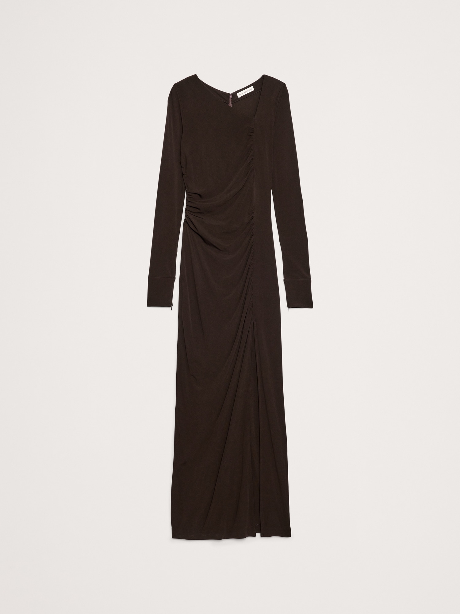 Image number 5 showing, Matte Jersey Ruched Maxi Dress