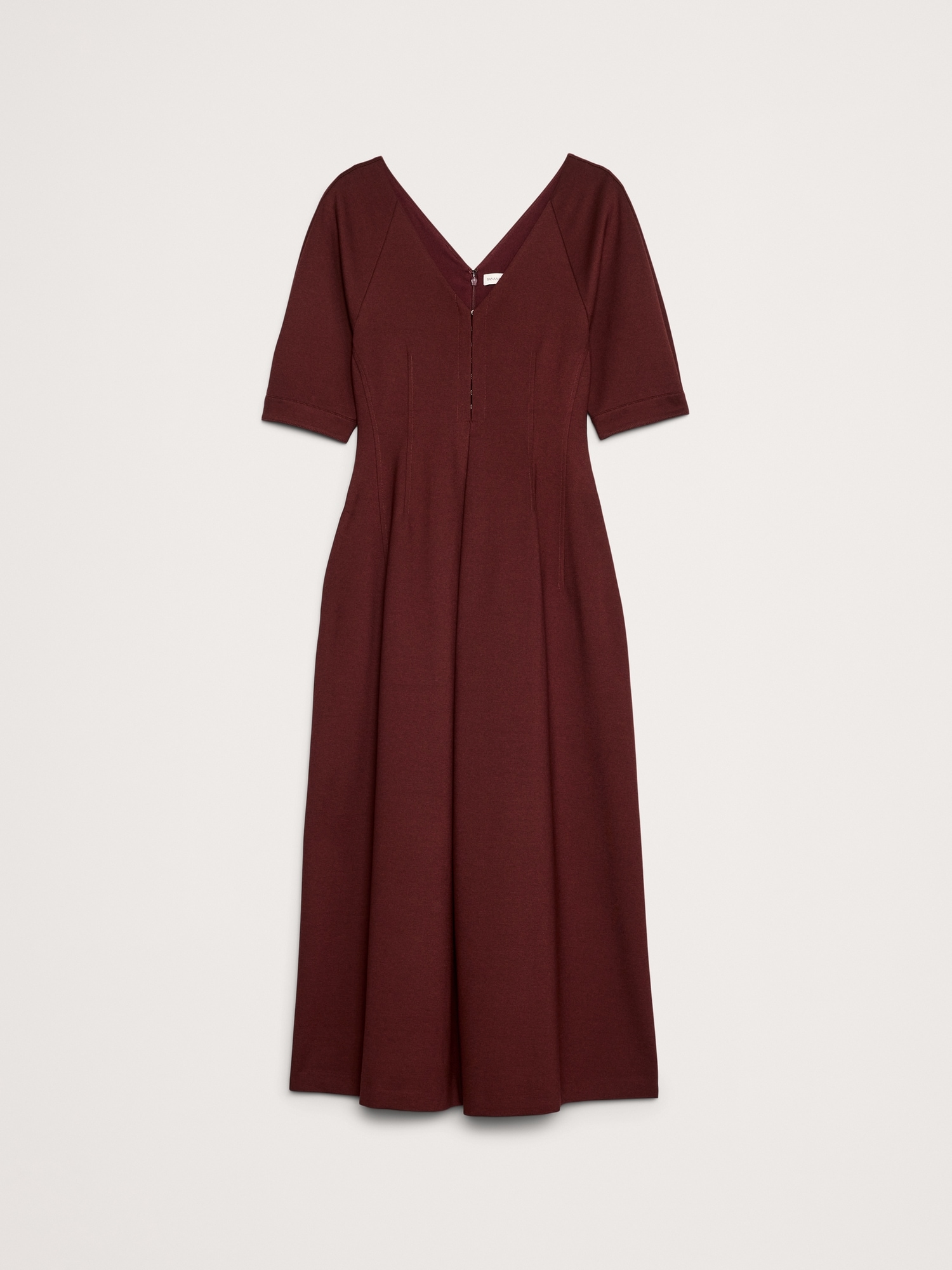 Image number 5 showing, Ponte Puff-Sleeve Maxi Dress