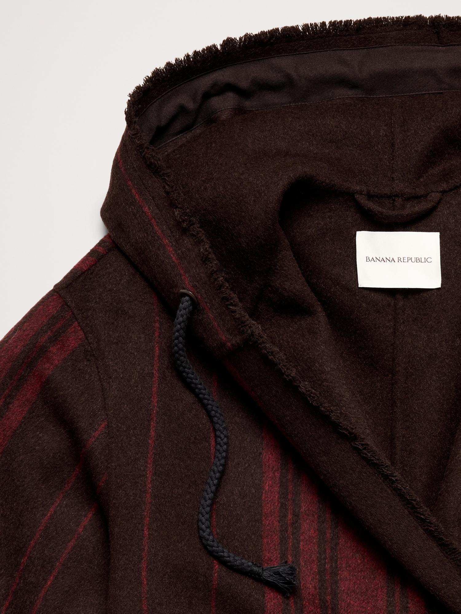 Image number 7 showing, Double-Faced Wool-Blend Parka Coat