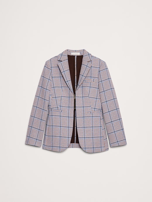 Image number 5 showing, Italian Plaid Zip Blazer