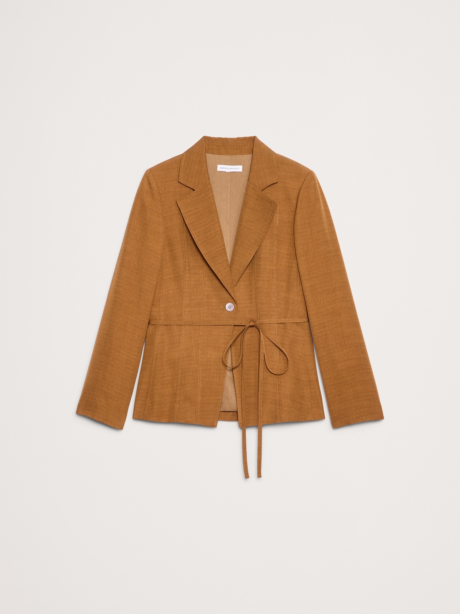 Image number 5 showing, Seamed Belted Blazer