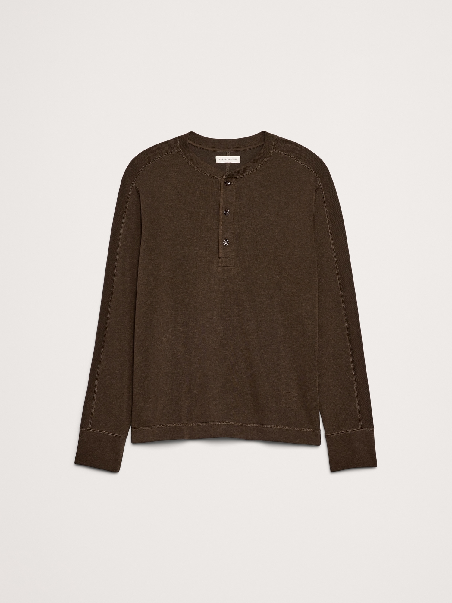 Image number 4 showing, Slub Double-Knit Henley T-Shirt