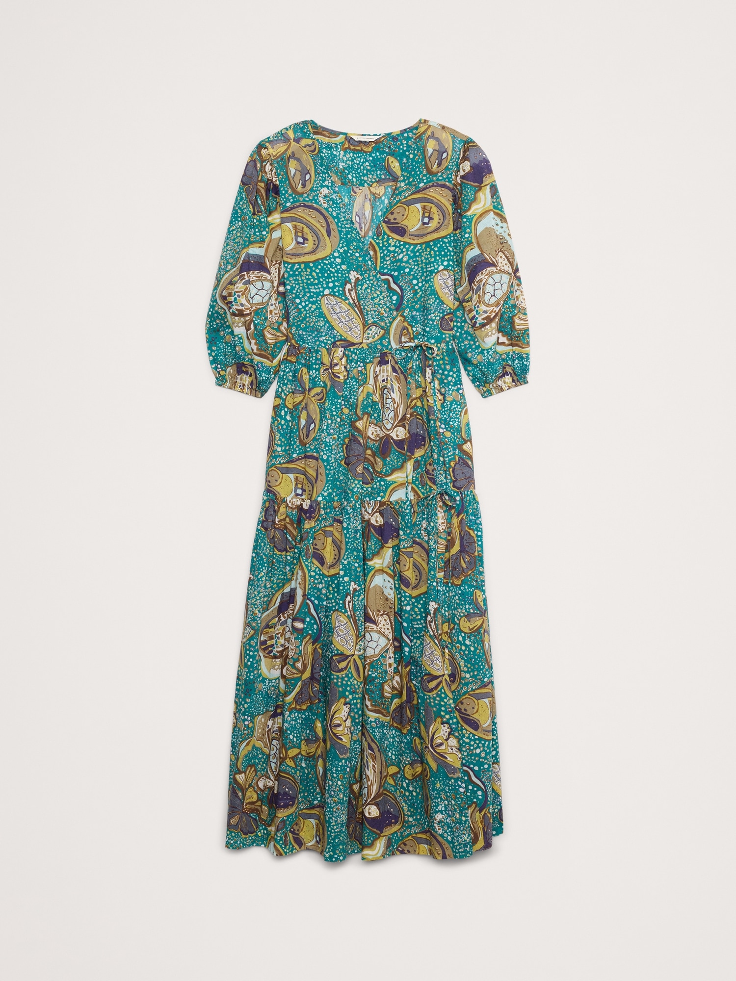 Image number 7 showing, Cotton Wrap Maxi Dress