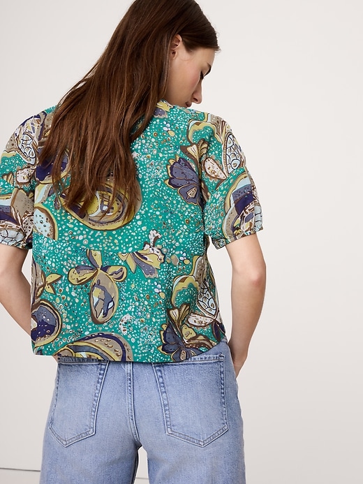 Tie Front V Neck Top - Khaki