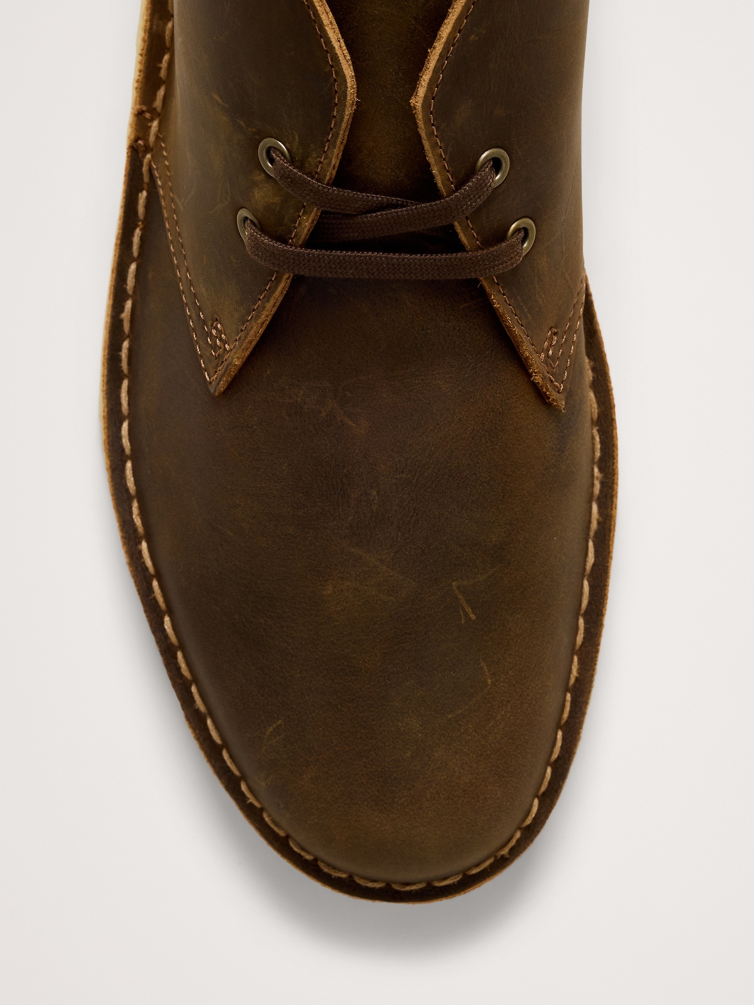 Мужские ботинки Banana Republic Desert Boot by Clark's Originals, цвет: Коричневый кожаный — фото 4