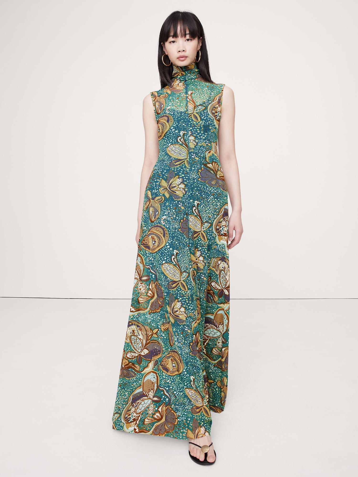 Mesh Maxi Dress