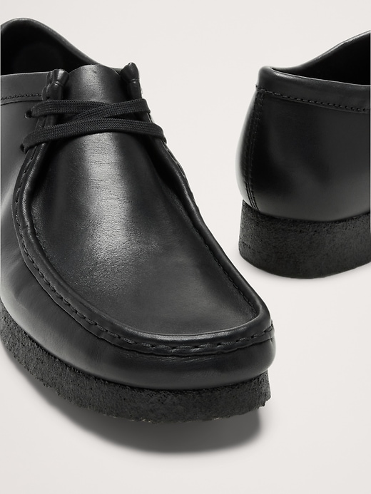 靴 Clarks Wallabee Leather 11826 Black 25.5 NEW Men Clarks Wallabee Original Black Smooth Leather Limited