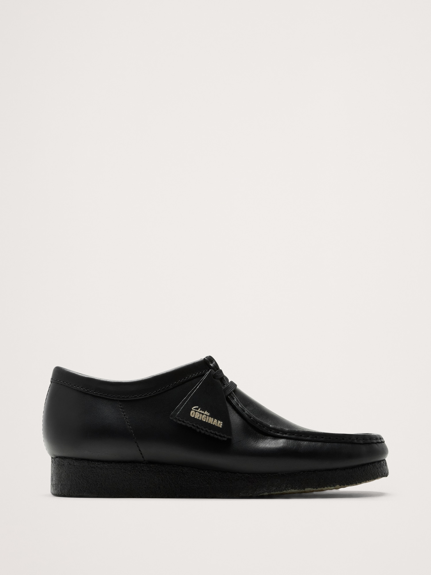 Leather Wallabee Shoe by Clark's Originals - Black Leather