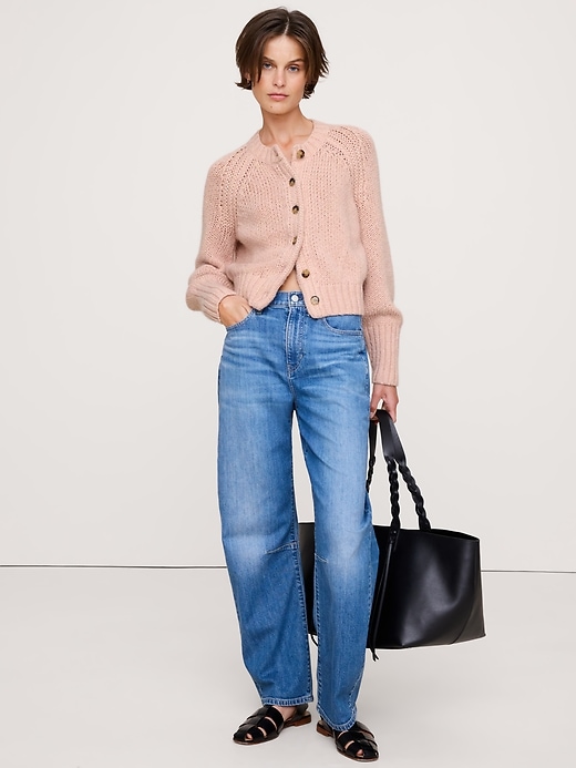 Cotton-Alpaca-Merino Henley Sweater