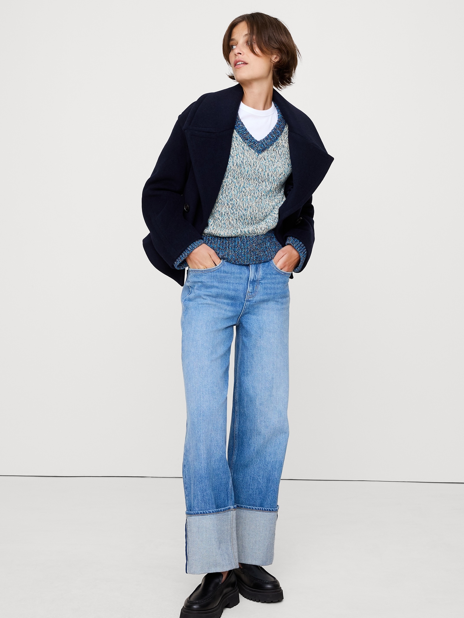 Image number 3 showing, Cotton V-Neck Sweater
