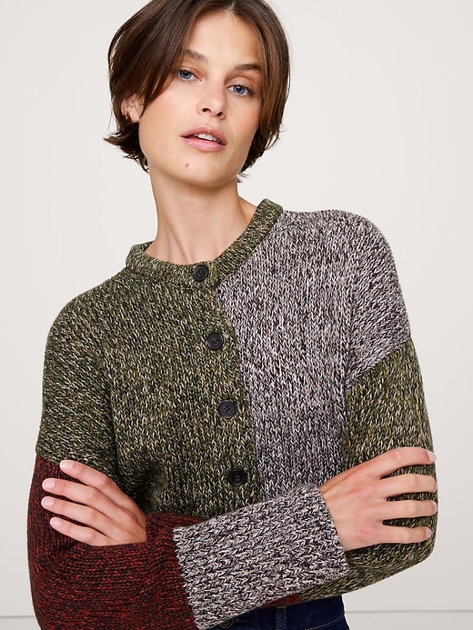 Cotton Cropped Cardigan