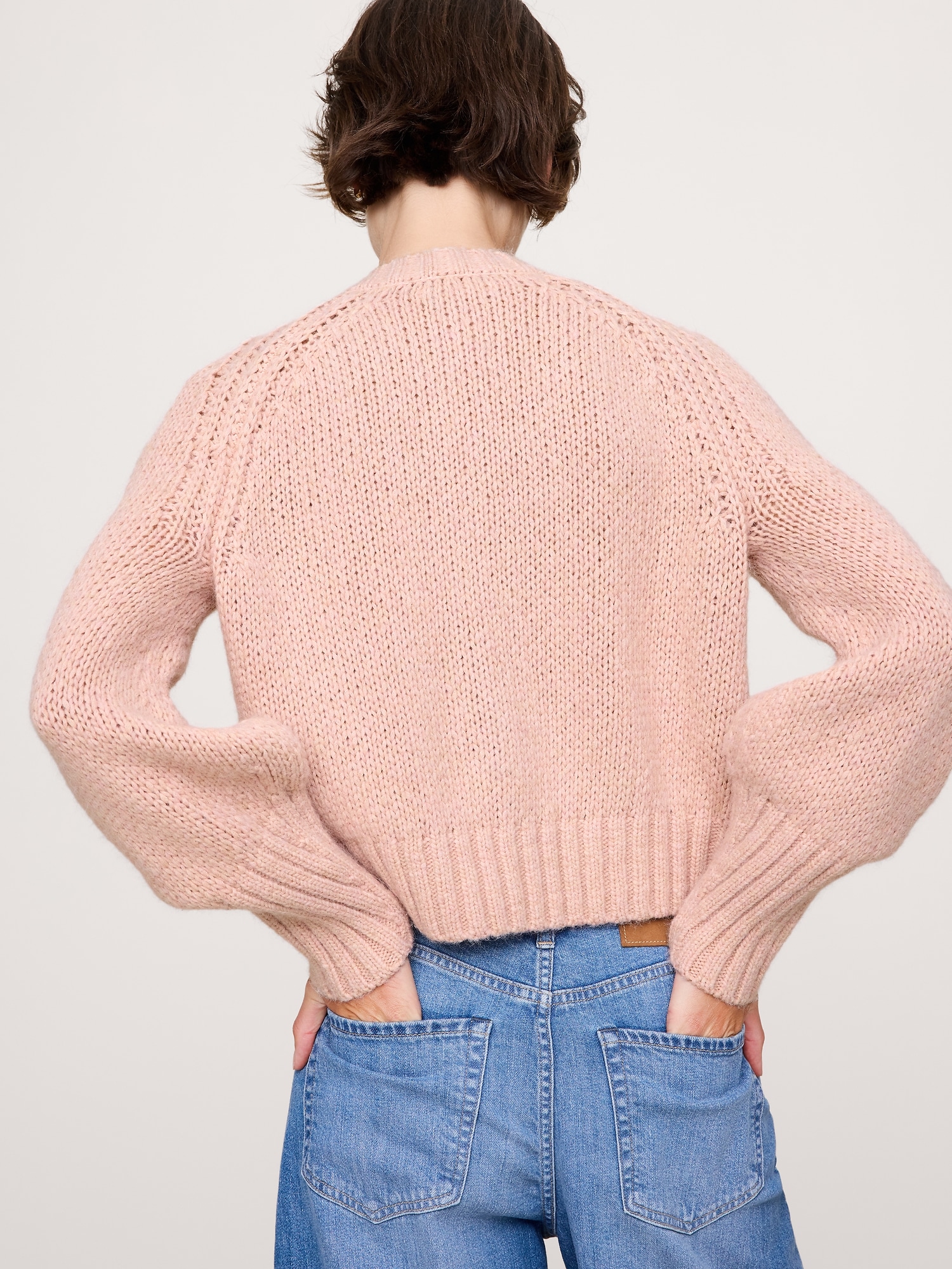 Image number 2 showing, Cotton-Alpaca-Merino Raglan Cardigan