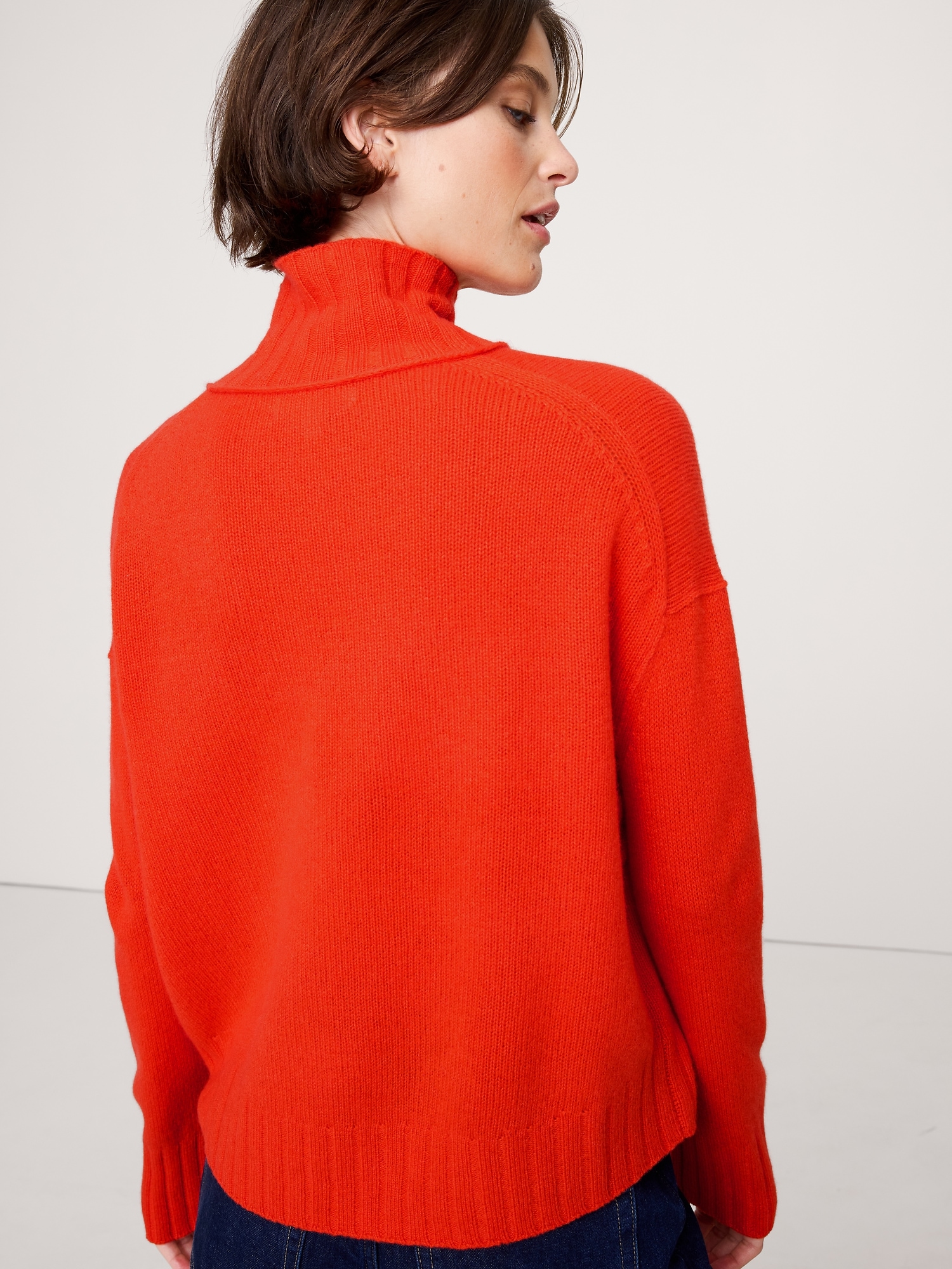 Image number 2 showing, Oversized Cashmere Turtleneck Sweater