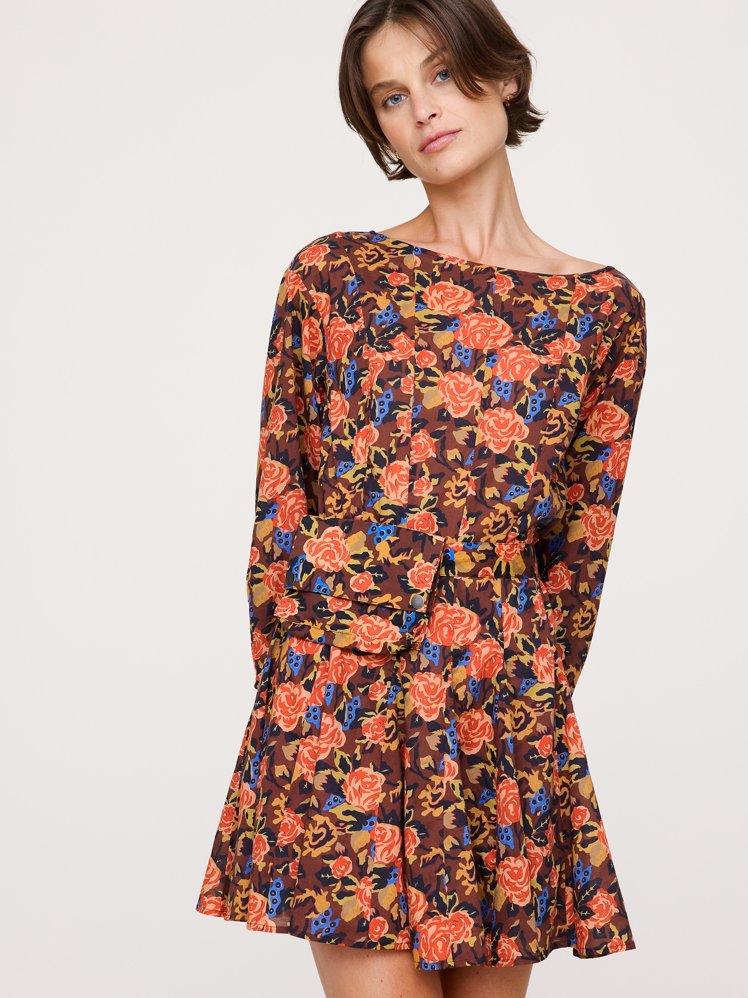 Image number 7 showing, Cotton Mini Dress with Belt Bag