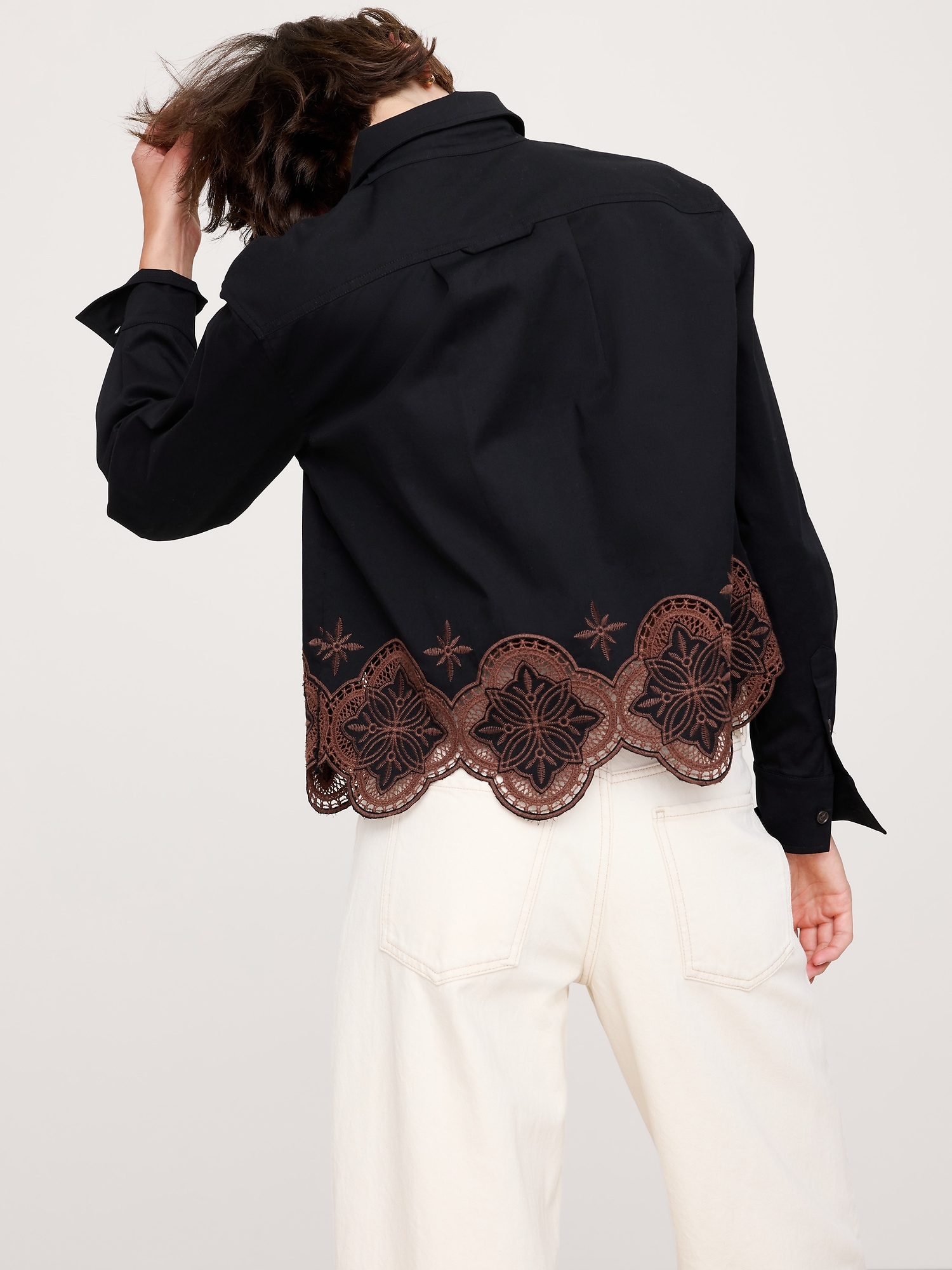 Image number 2 showing, Embroidered Popover Shirt
