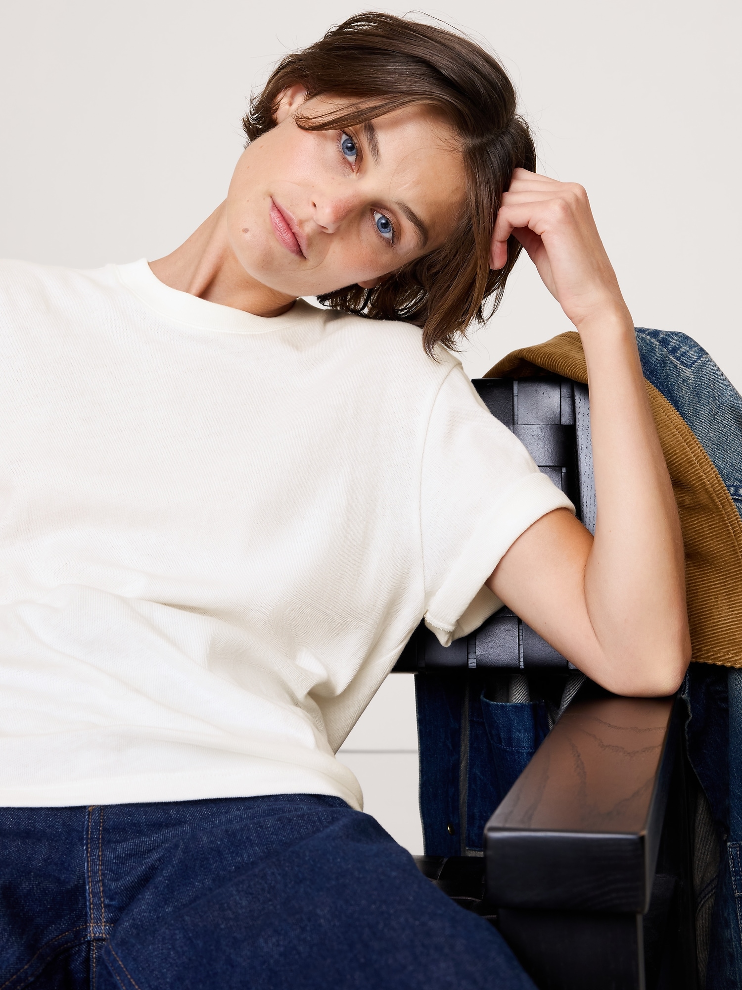 Image number 3 showing, Relaxed Jersey Cotton Crew-Neck T-Shirt