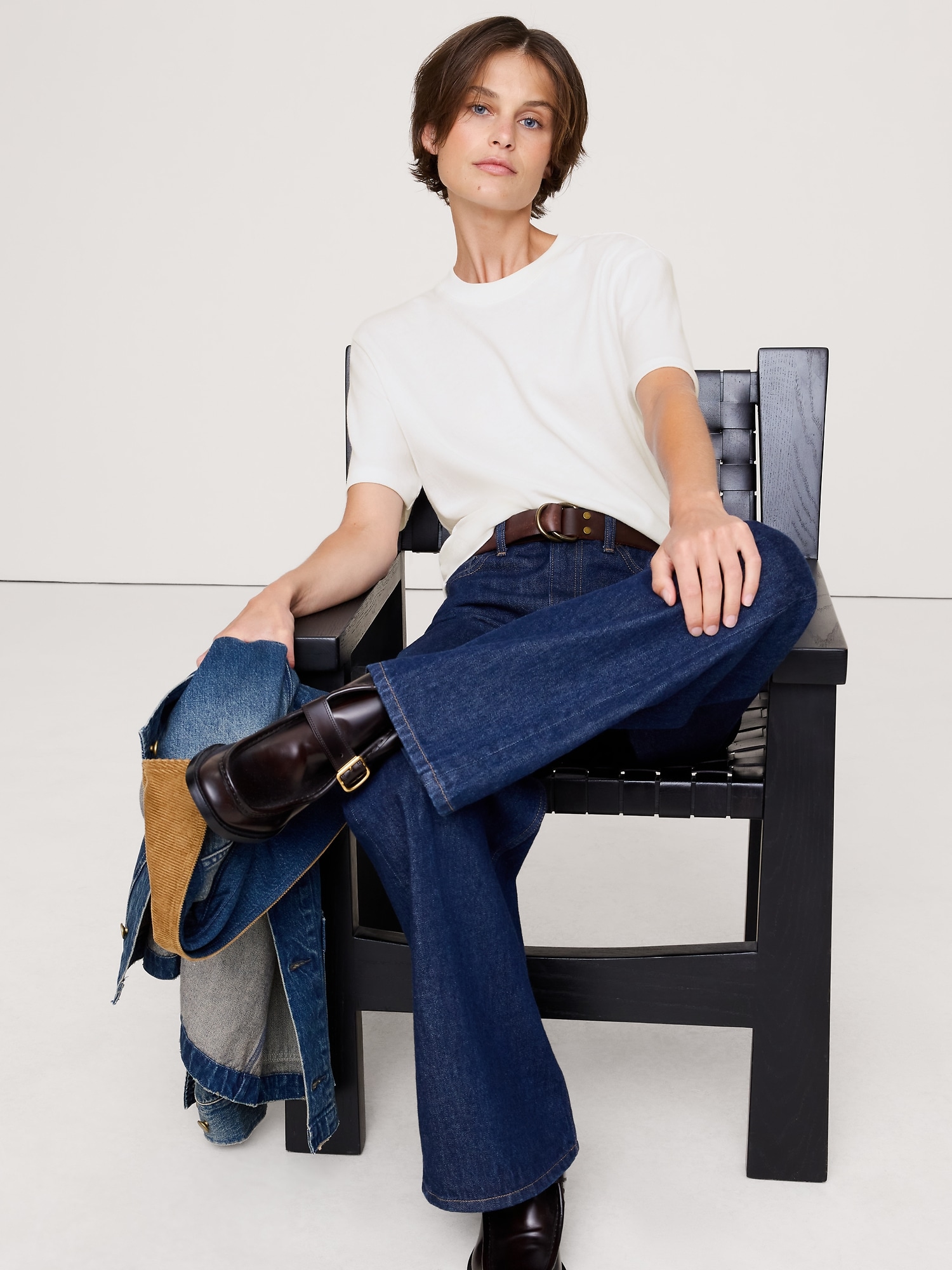 RELAXED COTTON CREW-NECK T-SHIRT