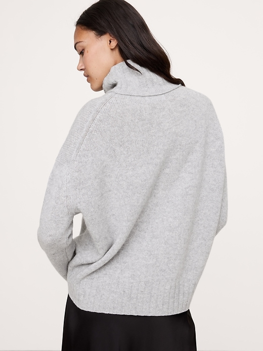 Oversized Cashmere Turtleneck Sweater