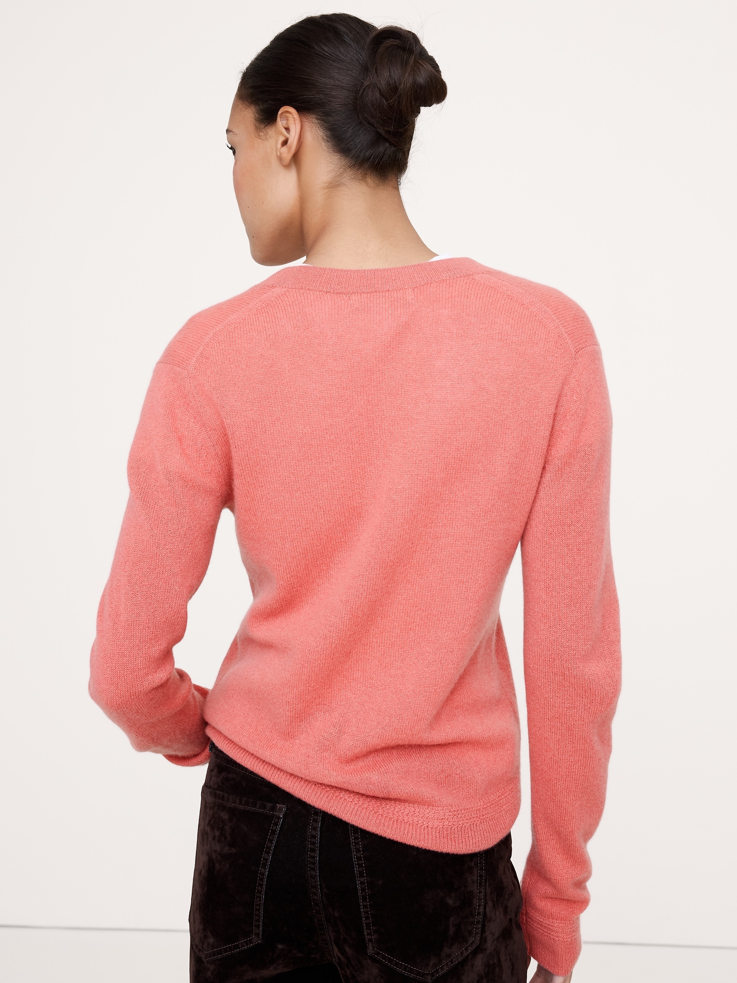 Image number 2 showing, Lightweight Cashmere V-Neck Sweater