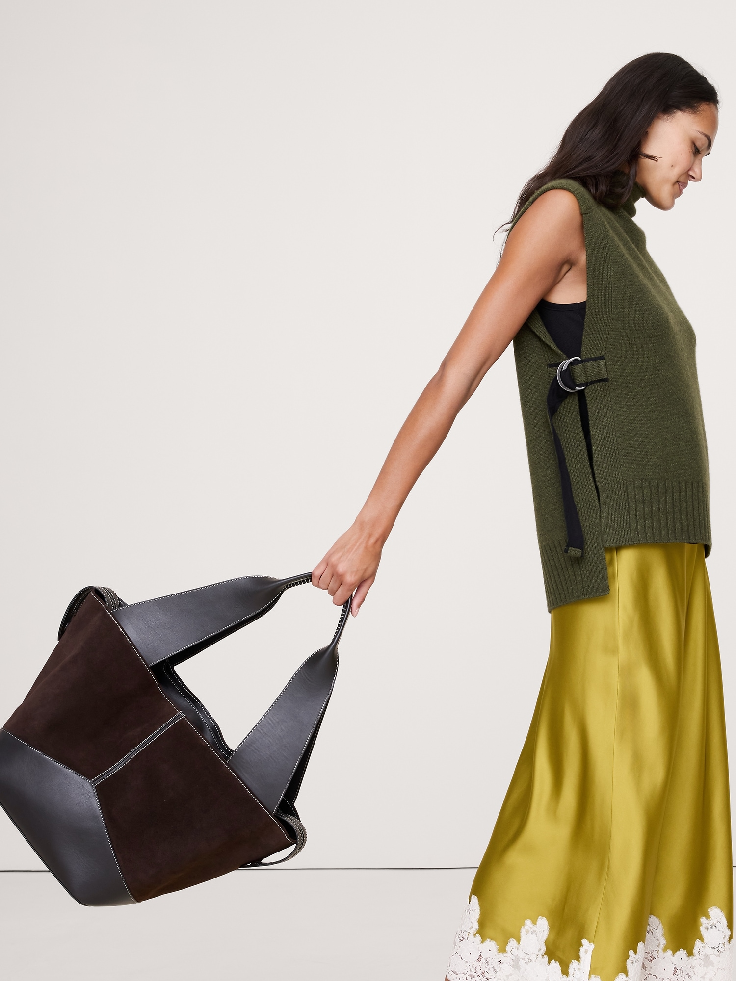 Image number 2 showing, Large Patchwork Medium Zip Tote
