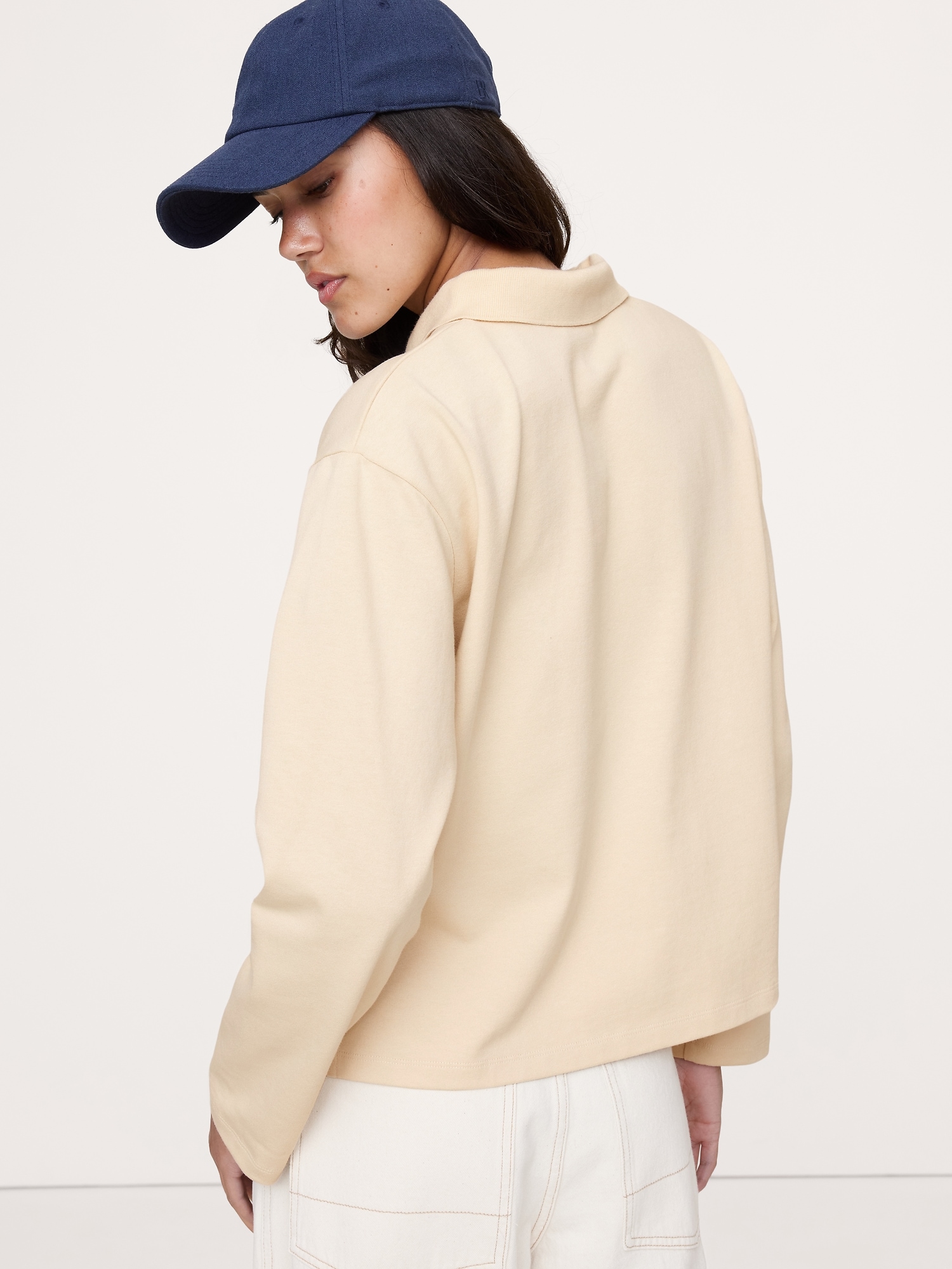 Image number 2 showing, Oversized Heavyweight Cotton Polo