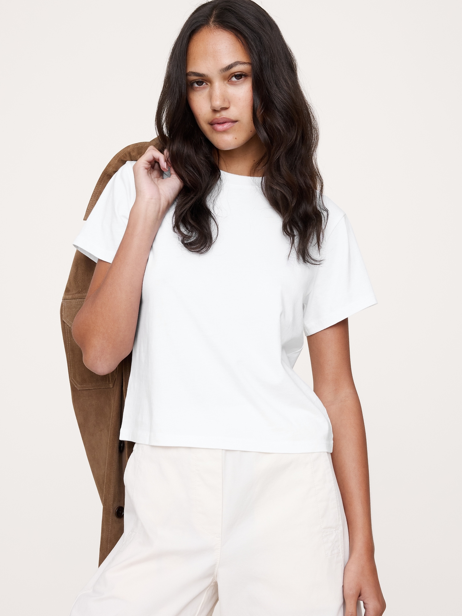 Image number 1 showing, VINTAGE COTTON CREW-NECK T-SHIRT